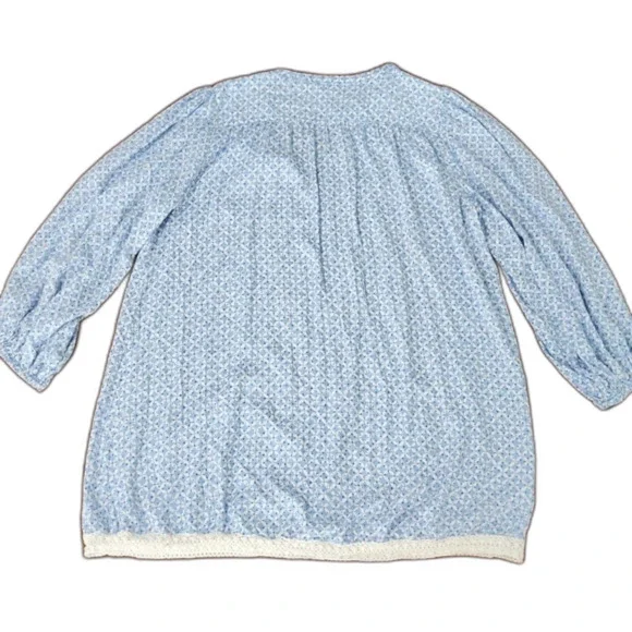 Summersalt Easy Breezy Eco Voile Tunic Dress Cover-Up in Summer Mosaic, Size XL - Picture 3 of 9